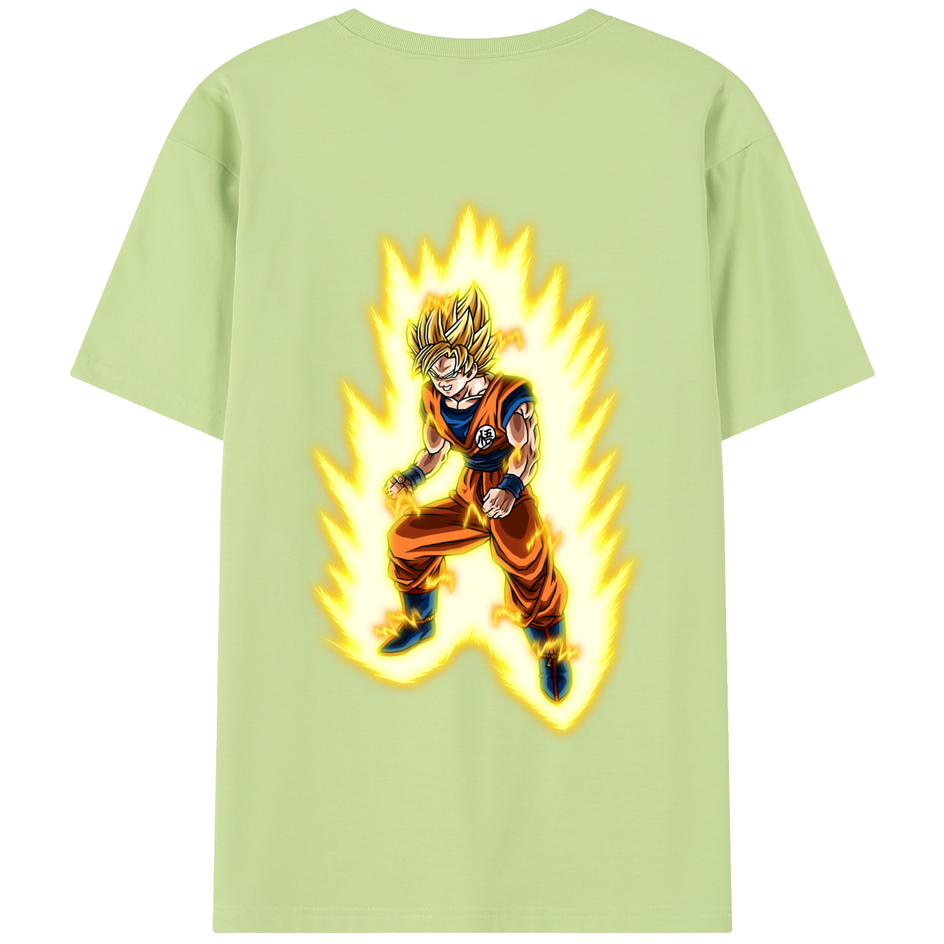 （画像用） ドラゴンボール 孫悟空（そん ごくう）Son Goku カカロット DRAGON BALL Kakarotto 綿100％半袖Tシャツ（背面プリント）